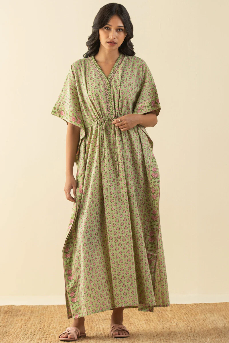 Gulbarg Mehr Sanganeri Kaftan - Image 3