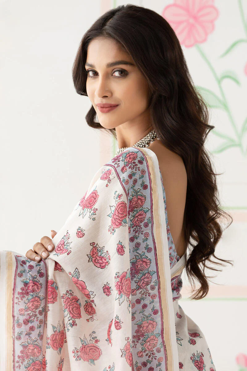 Gulbarg Nazmiya Chanderi Saree - Image 5