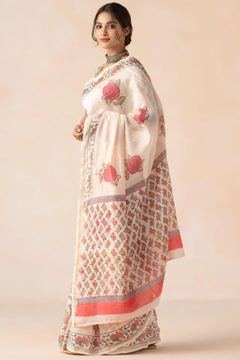 Gulbarg Roheen Chanderi Saree - Image 3