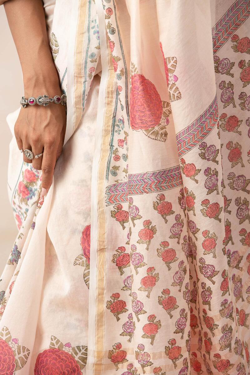 Gulbarg Roheen Chanderi Saree - Image 4