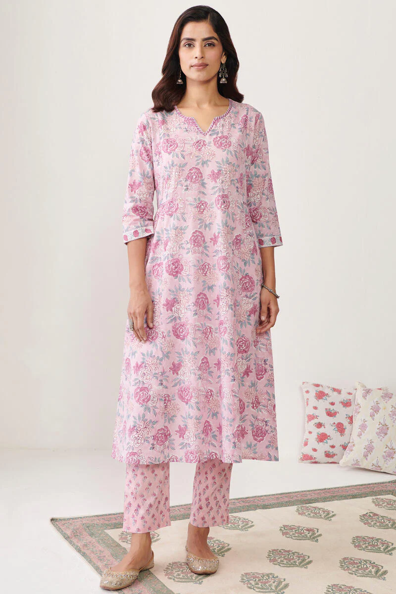 Gulbarg Rozinah Sanganeri Kurta - Image 2