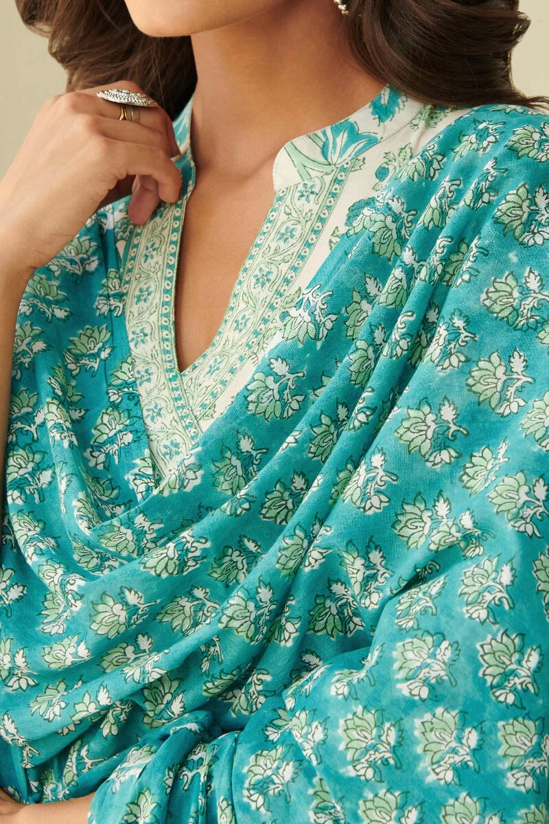 Gulbarg Rumeha Sanganeri Dupatta - Image 2