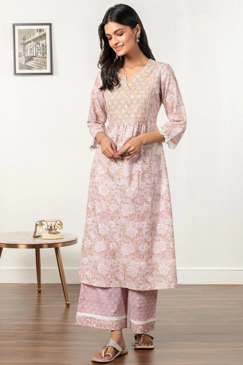 Gulbarg Shabnam Sanganeri Kurta - Image 3