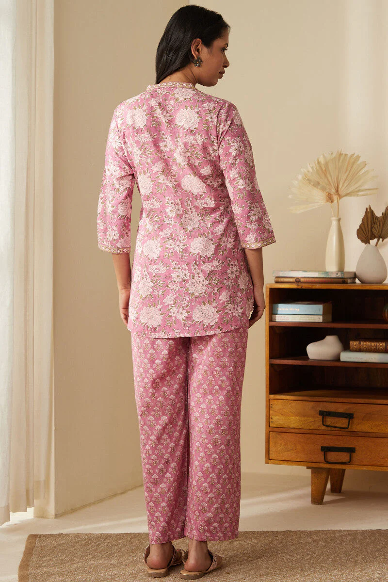 Gulbarg Suhana Sanganeri Loungewear Set - Image 6