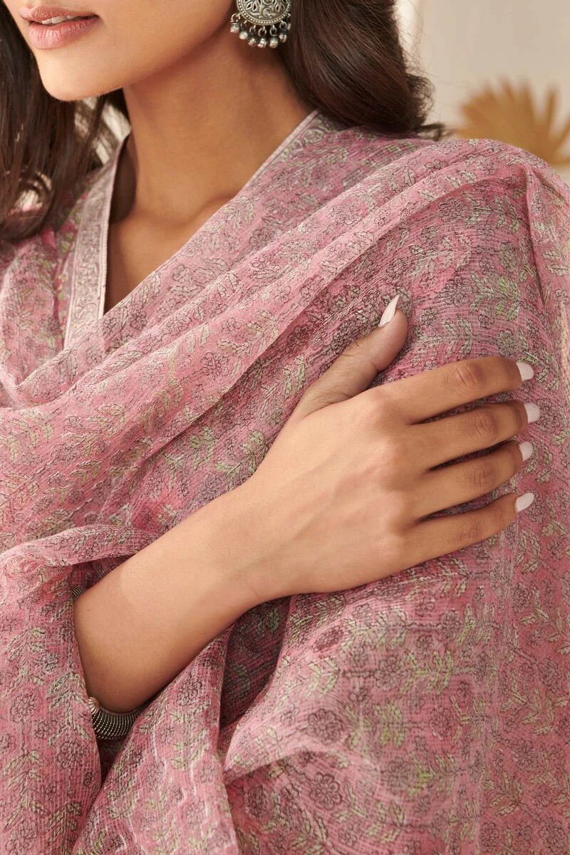 Gulbarg Zeenat Sanganeri Kota Dupatta - Image 2