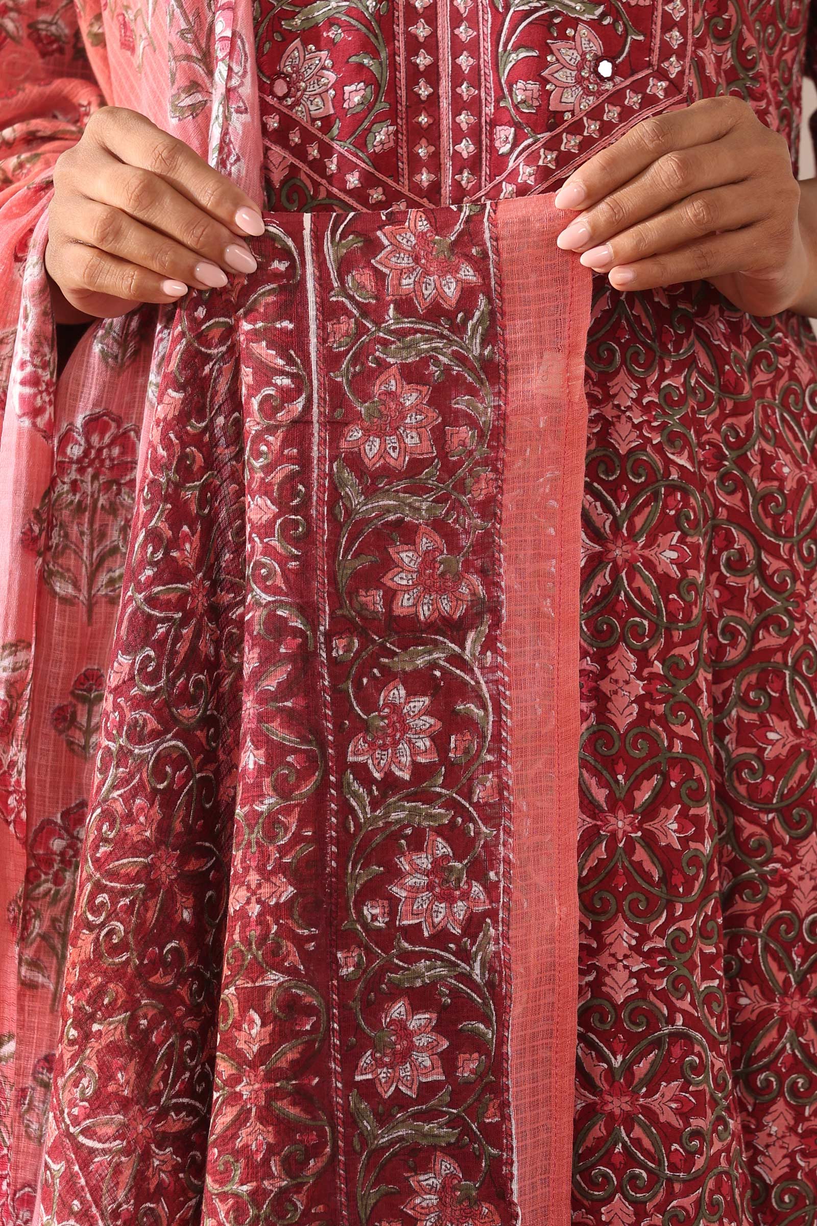Gulbarg Zehna Sanganeri Dupatta - Image 4
