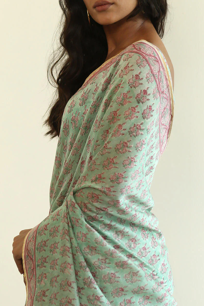 Gulnaz Nazia Chanderi Saree - Image 7