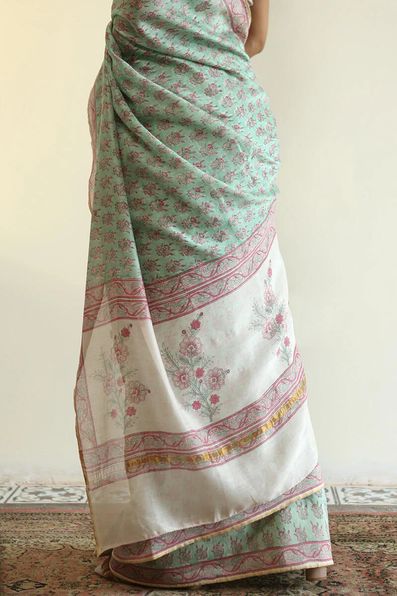 Gulnaz Nazia Chanderi Saree - Image 8