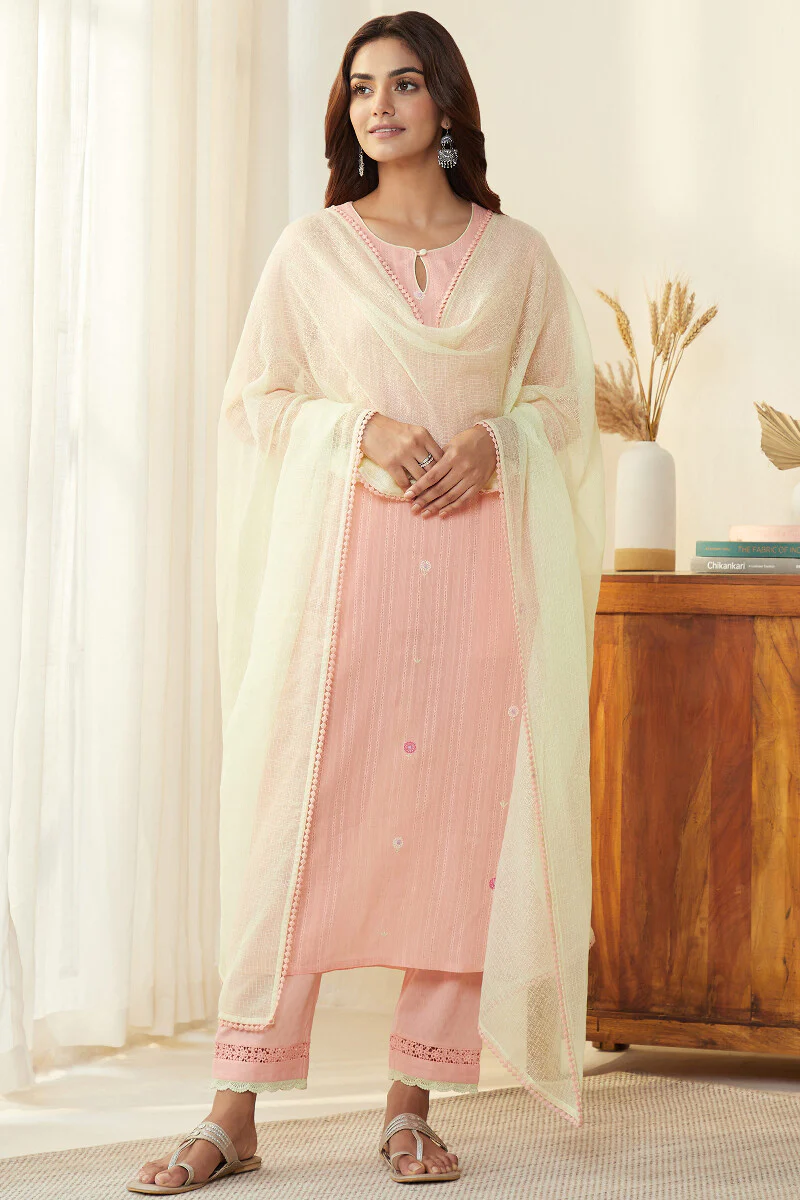 Gulnaz Ruhani Dobby Narrow Pants - Image 3