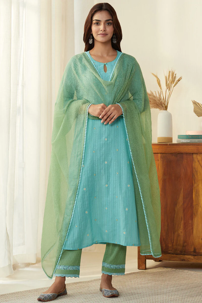 Gulnaz Seher Dobby Narrow Pants - Image 3