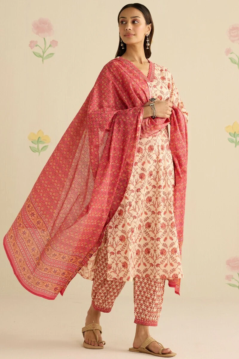 Surplus: Gulraiz Amreen Sanganeri Kurta - Image 4