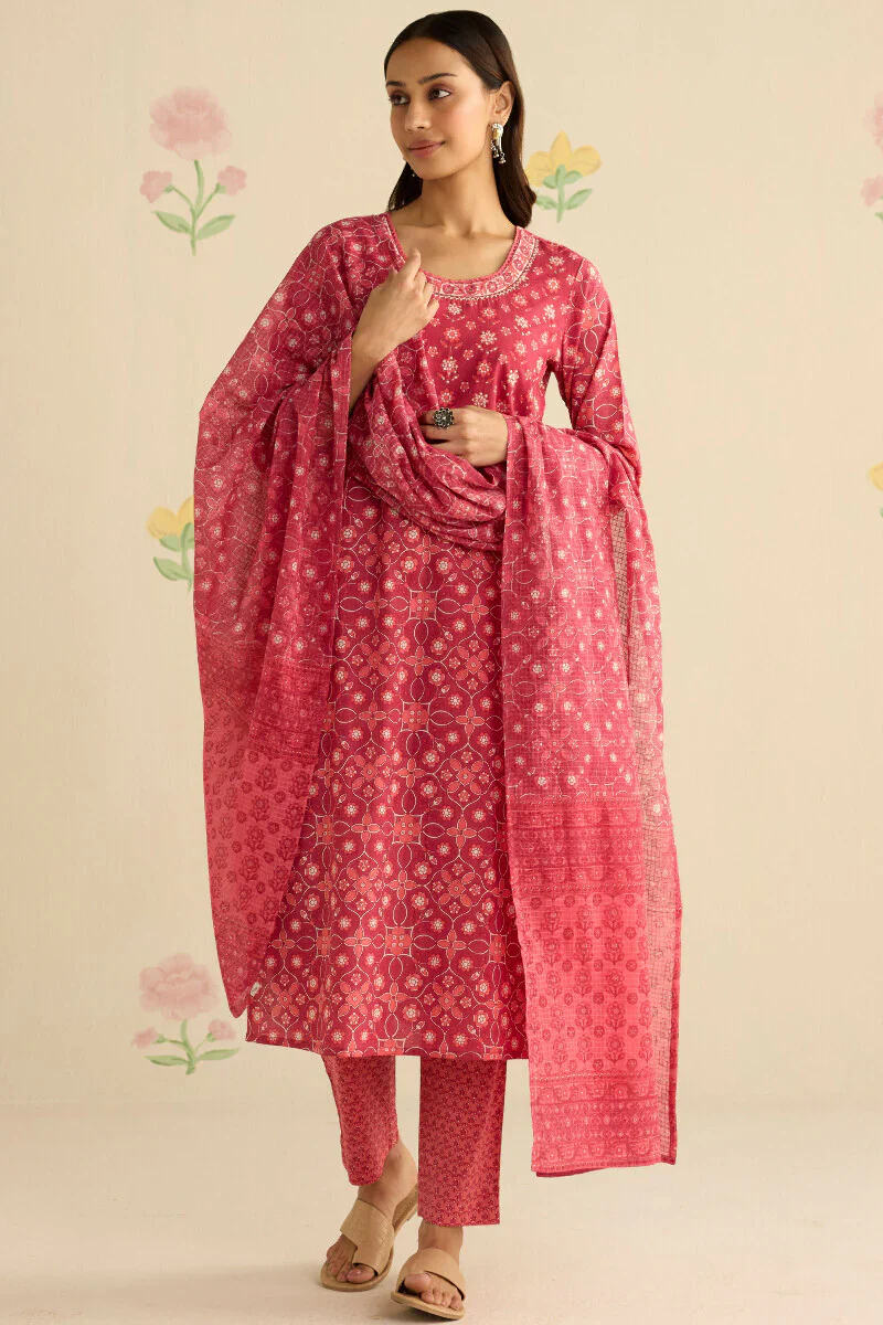Surplus: Gulraiz Fahima Sanganeri Kurta - Image 4