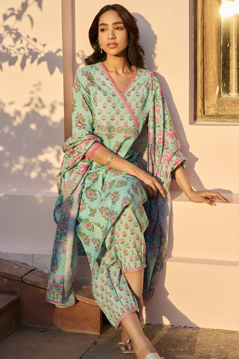 Surplus: Gulraiz Farah Sanganeri Kurta - Image 3