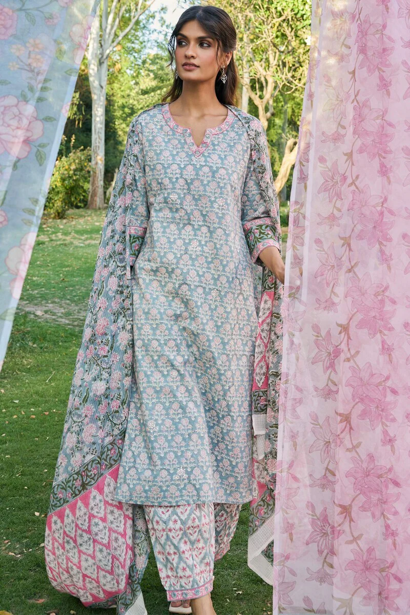 Gulraiz Feroza Sanganeri Dupatta - Image 3