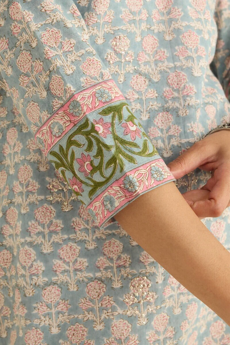 Gulraiz Feroza Sanganeri Kurta - Image 6