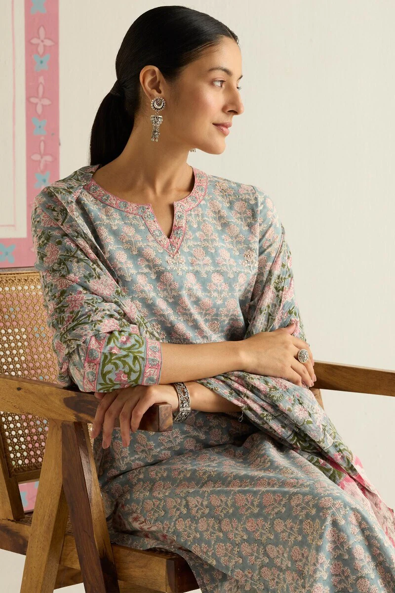 Gulraiz Feroza Sanganeri Kurta - Image 7