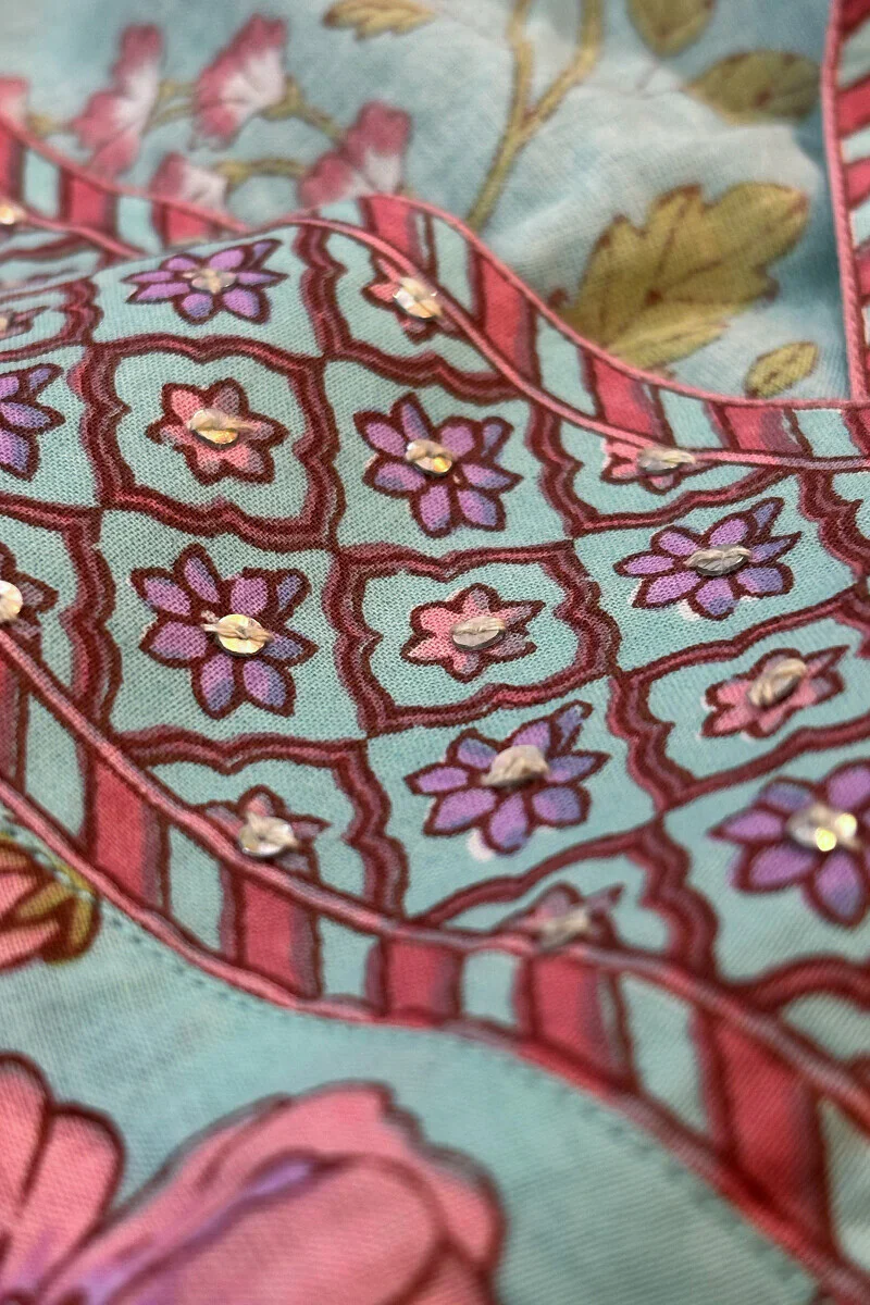 Surplus: Gulraiz Kainat Sanganeri Kurta - Image 3
