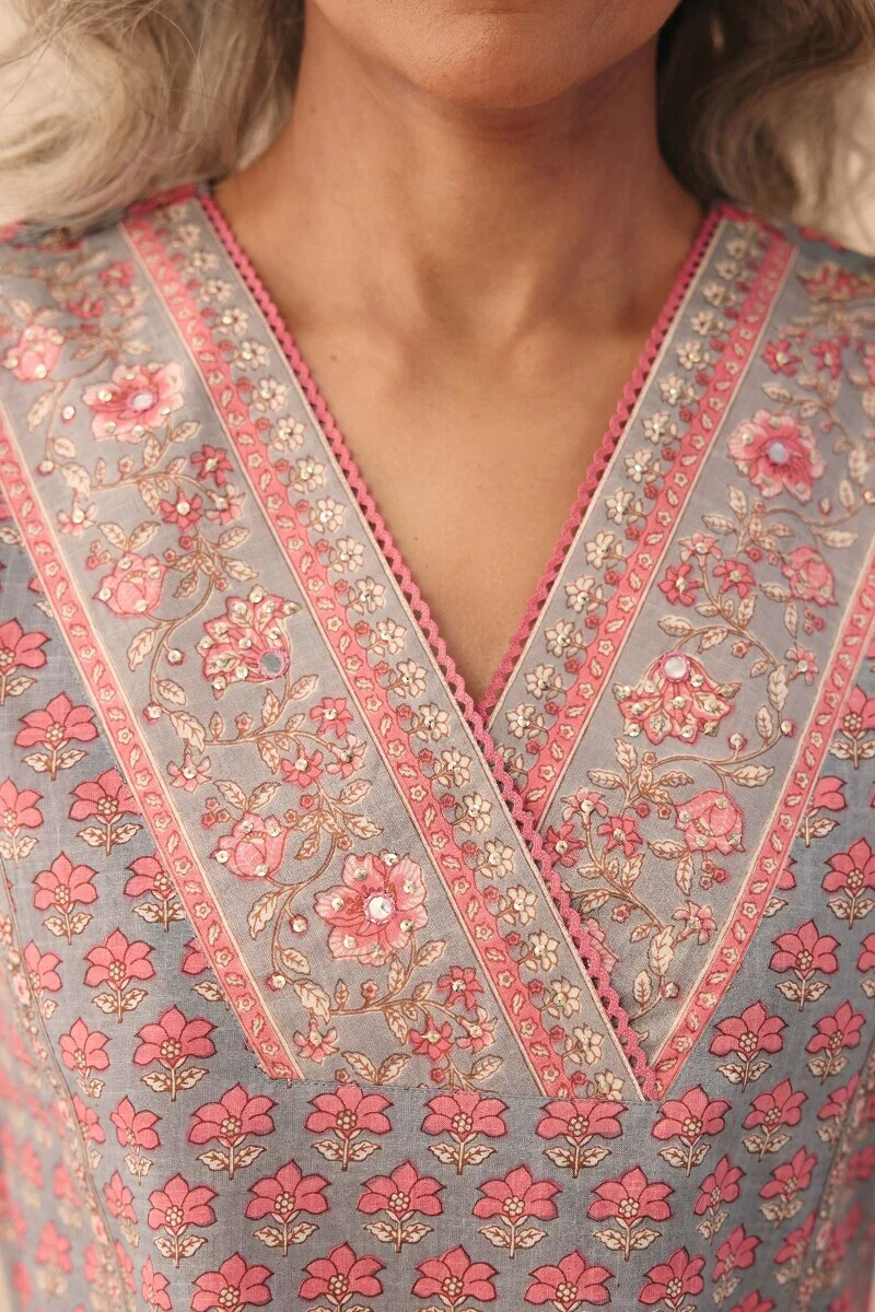 Gulraiz Layla Sanganeri Kurta - Image 5