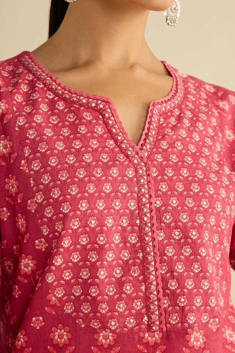 Surplus: Gulraiz Mahima Sanganeri Kurta - Image 5