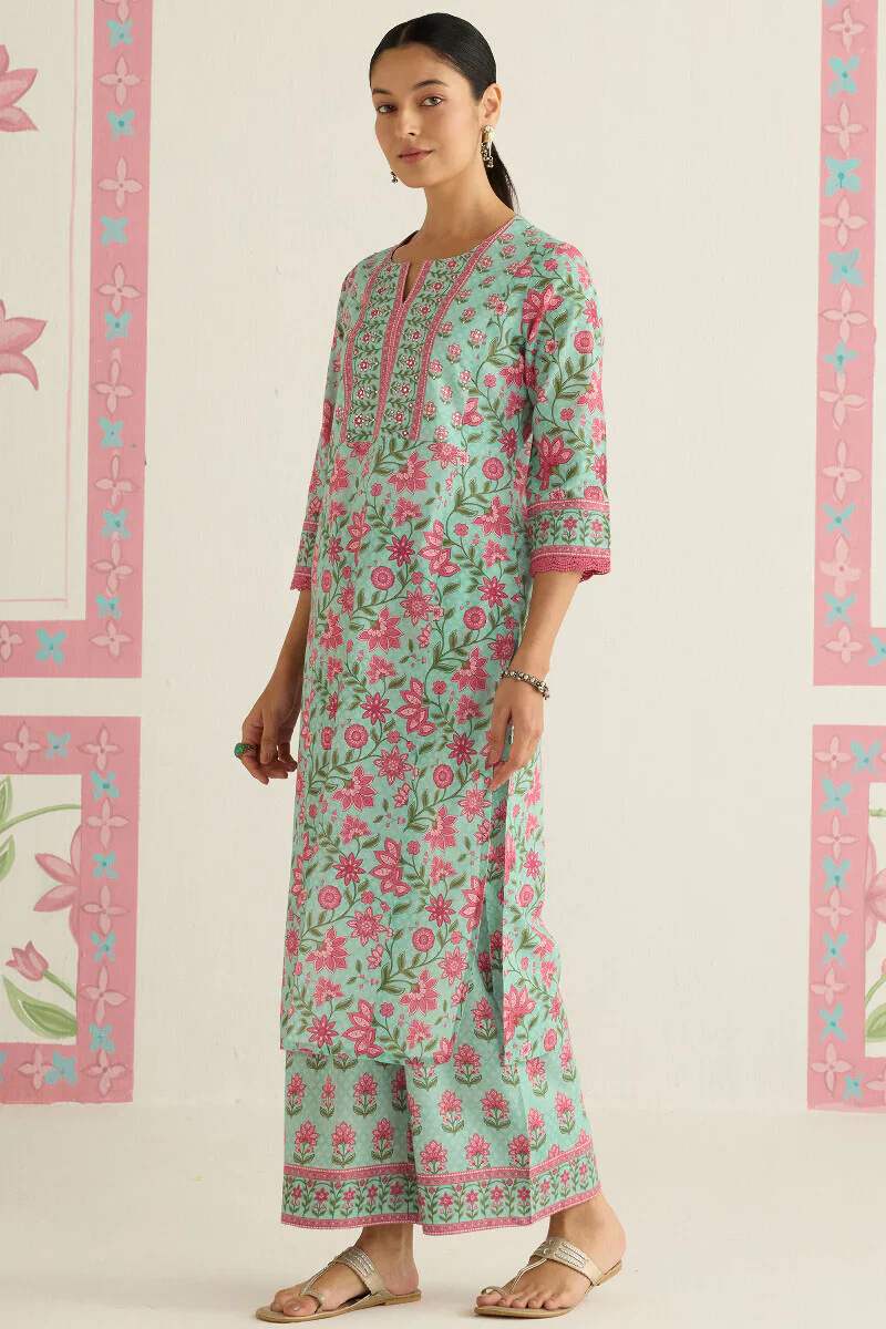 Surplus: Gulraiz Mahnoor Sanganeri Kurta - Image 2