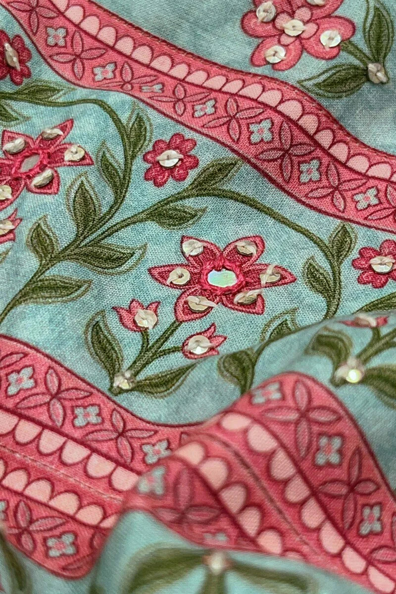 Surplus: Gulraiz Mahnoor Sanganeri Kurta - Image 3