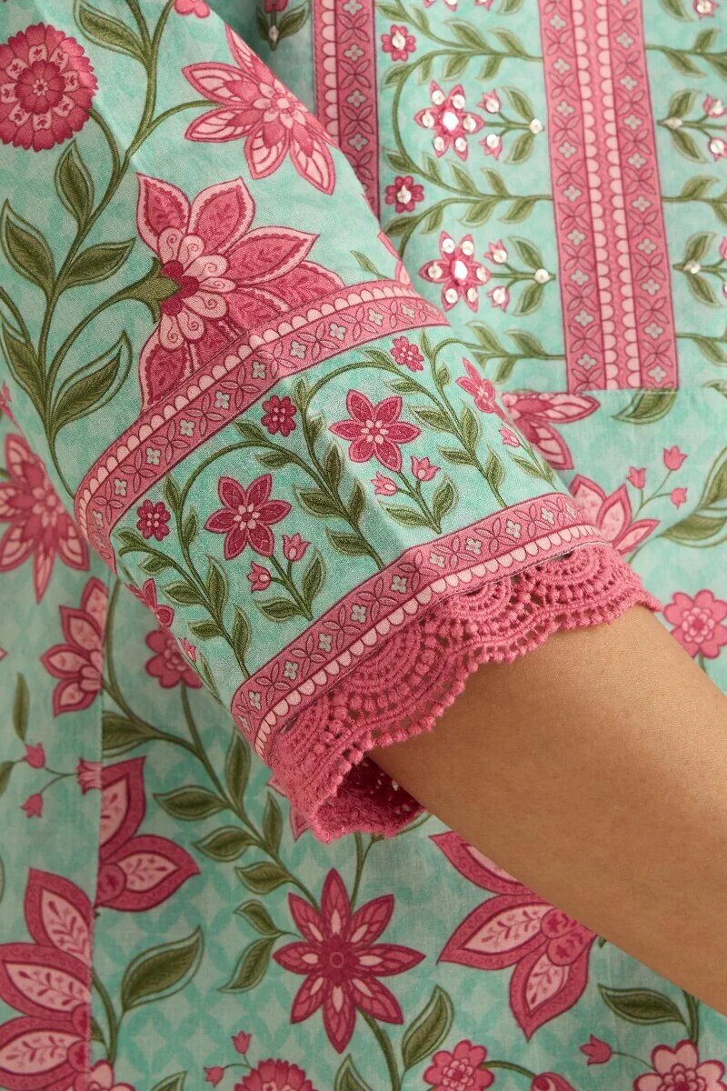 Surplus: Gulraiz Mahnoor Sanganeri Kurta - Image 6