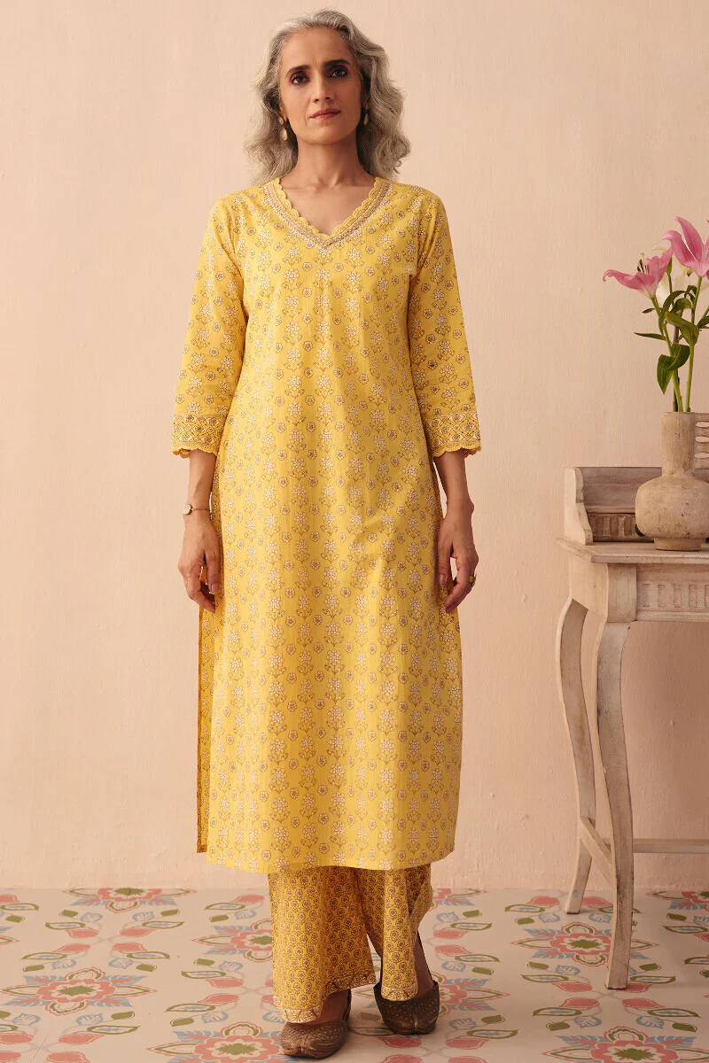 Surplus: Gulraiz Nargis Sanganeri Kurta - Image 2