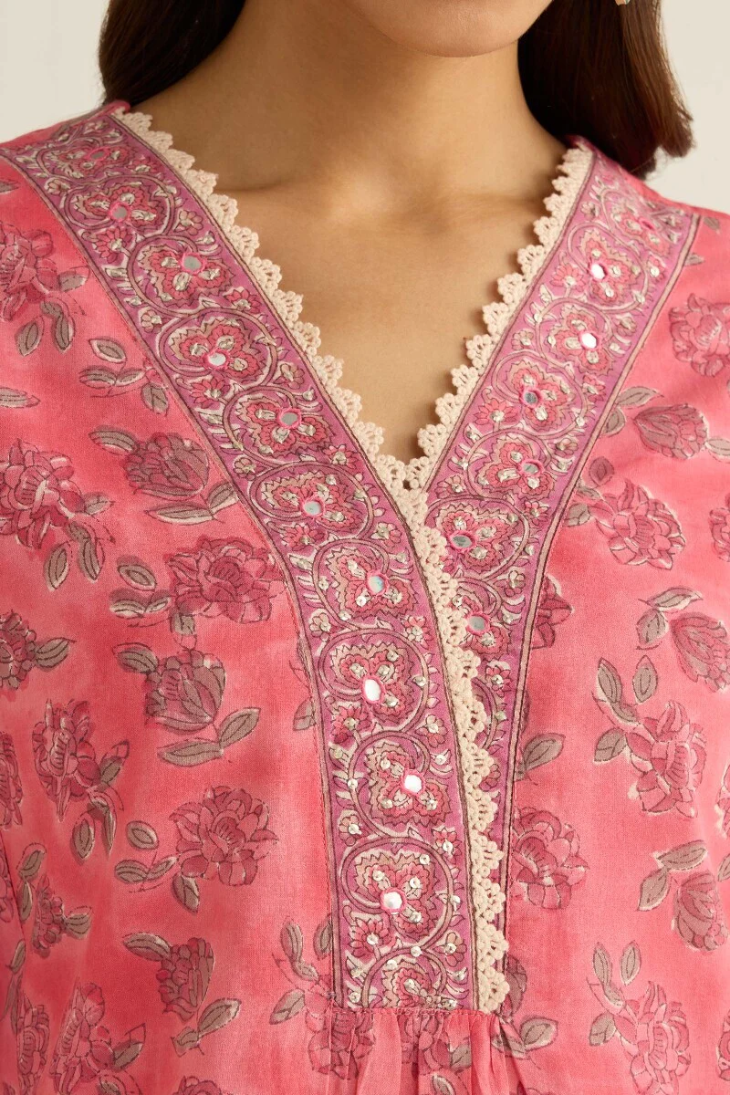 Gulraiz Nazneen Sanganeri Kurta - Image 4