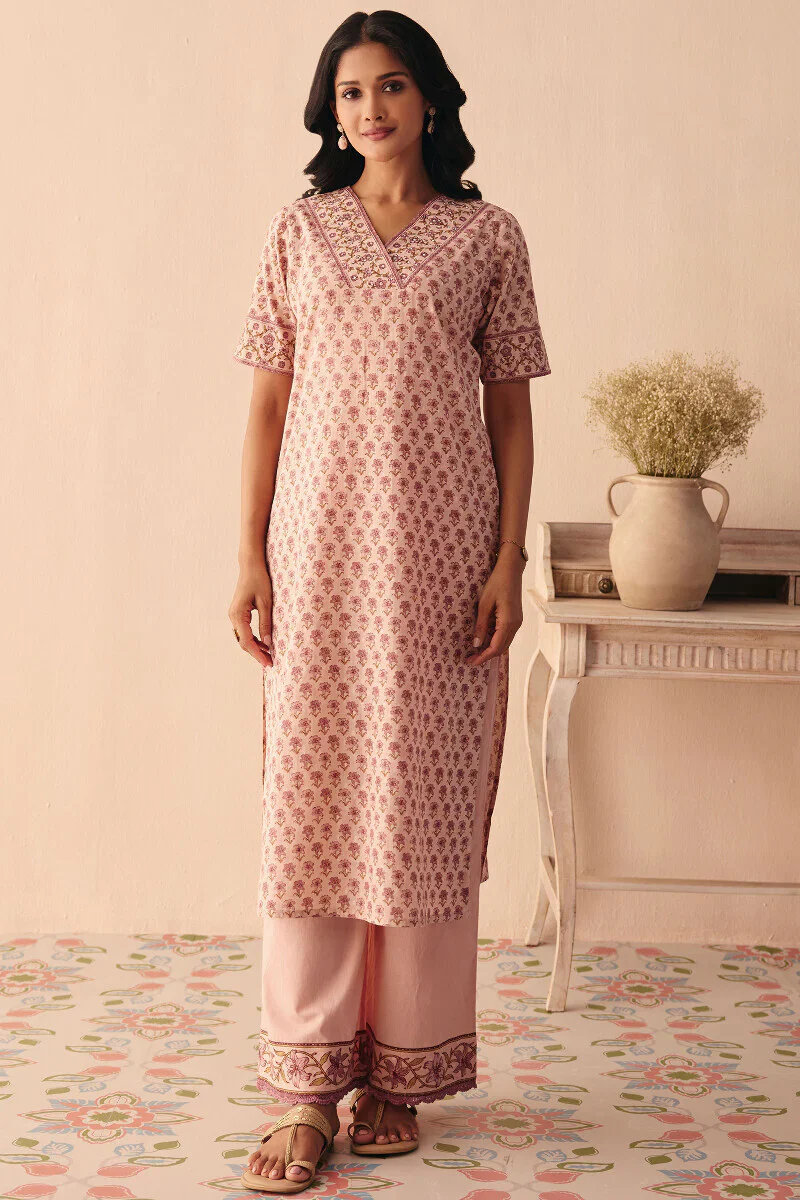 Surplus: Gulraiz Rumaisa Sanganeri Kurta - Image 2
