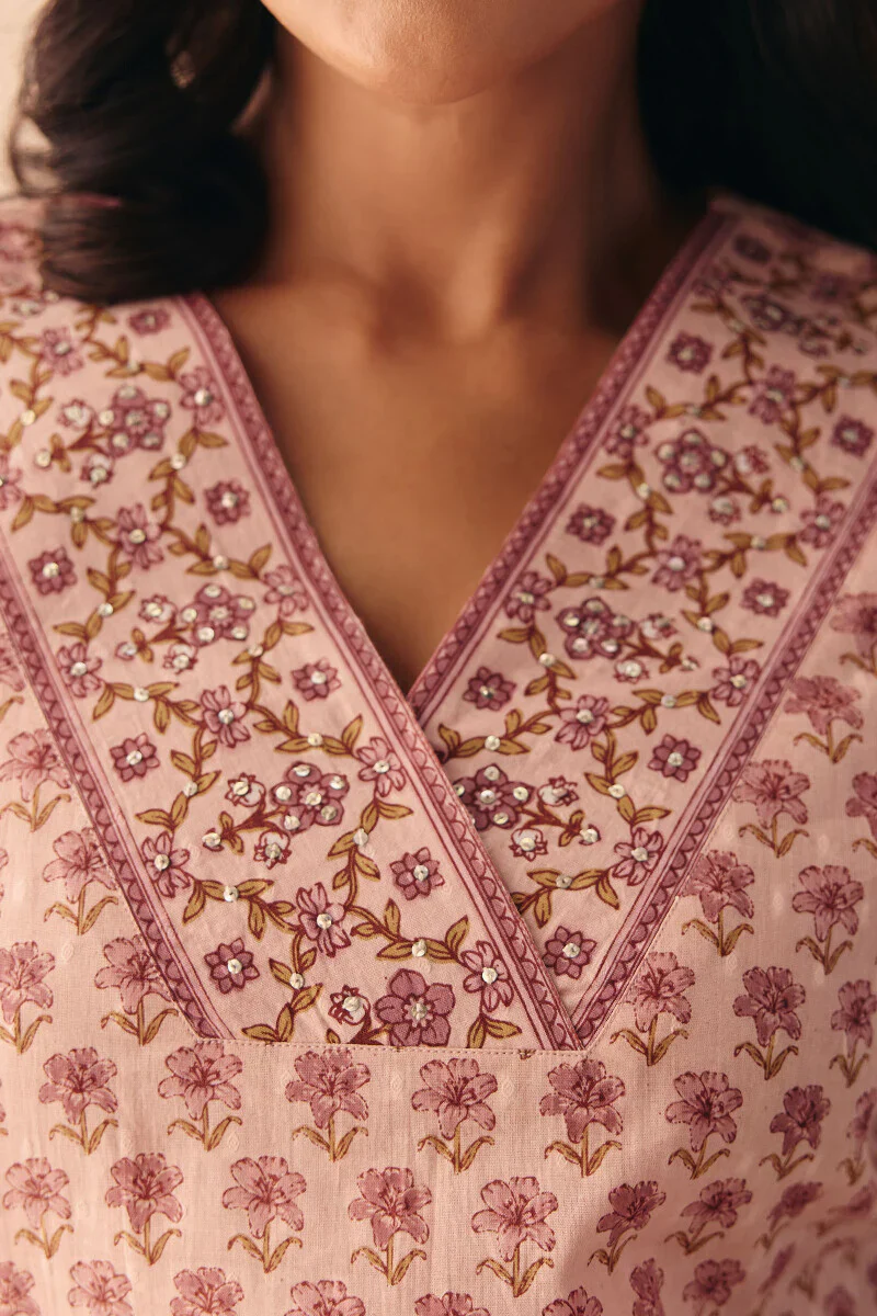Surplus: Gulraiz Rumaisa Sanganeri Kurta - Image 5