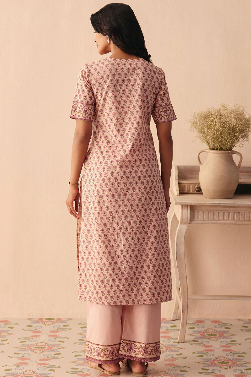 Surplus: Gulraiz Rumaisa Sanganeri Kurta - Image 9