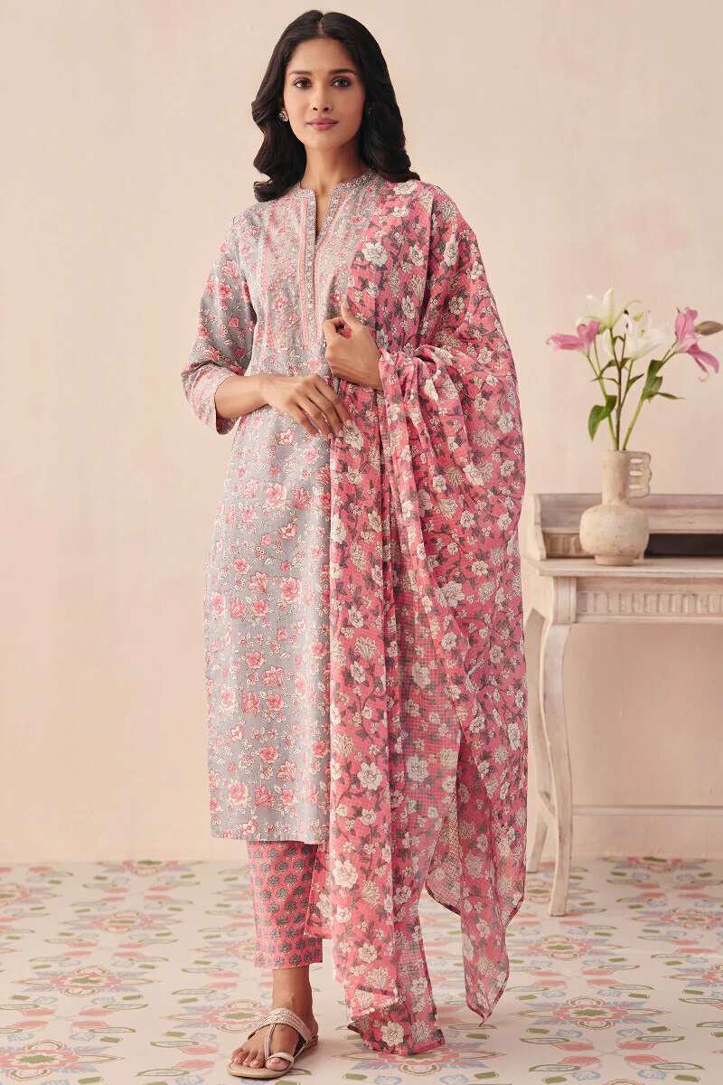 Gulraiz Rumi Sanganeri Kurta - Image 4