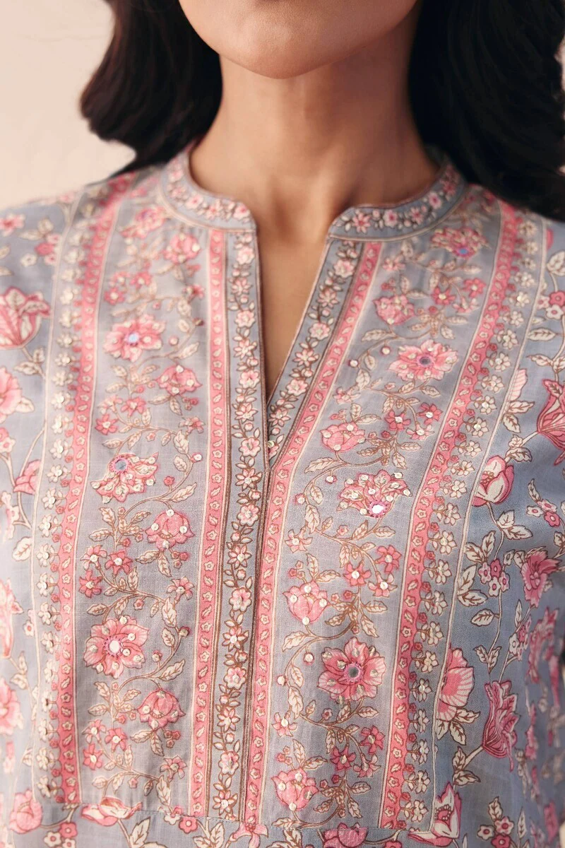 Gulraiz Rumi Sanganeri Kurta - Image 5
