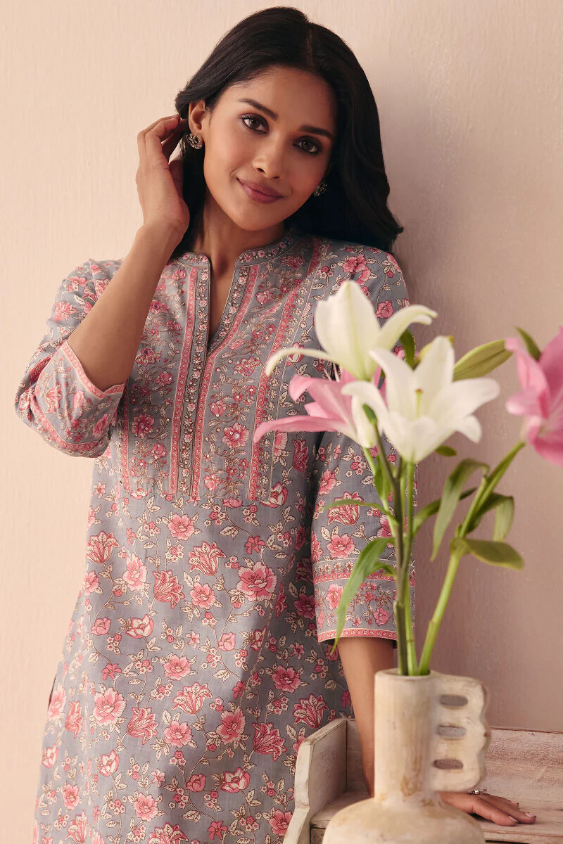 Gulraiz Rumi Sanganeri Kurta - Image 7