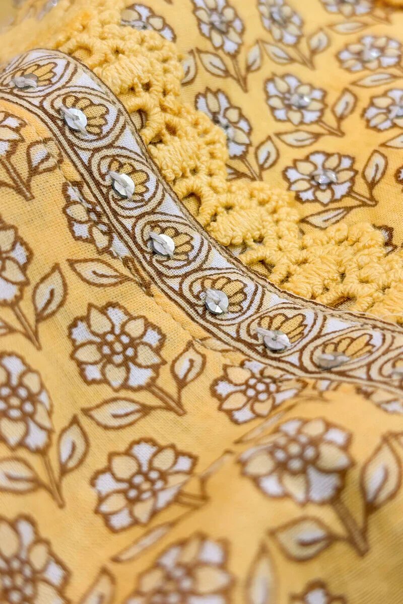 Surplus: Gulraiz Saisha Sanganeri Kurta - Image 3