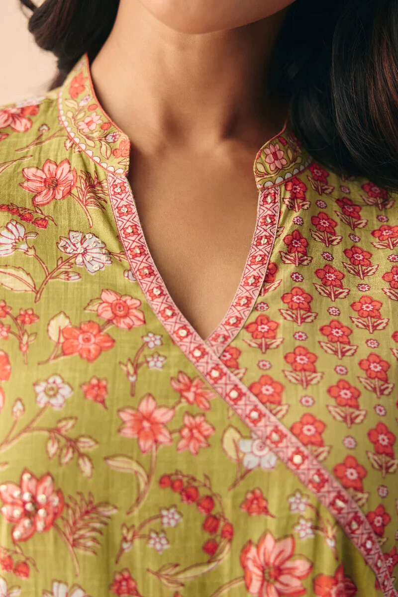 Surplus: Gulraiz Sameera Sanganeri Kurta - Image 4