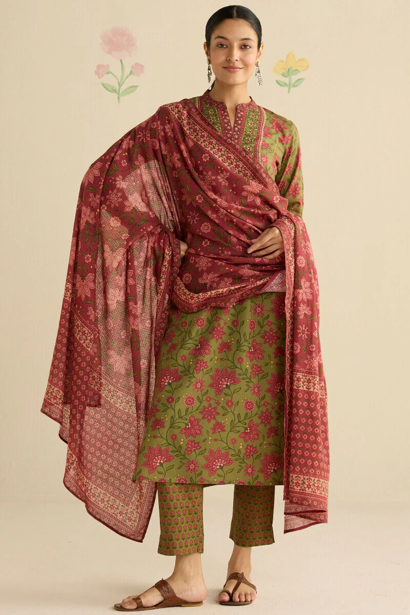 Surplus: Gulraiz Sarah Sanganeri Kurta - Image 3
