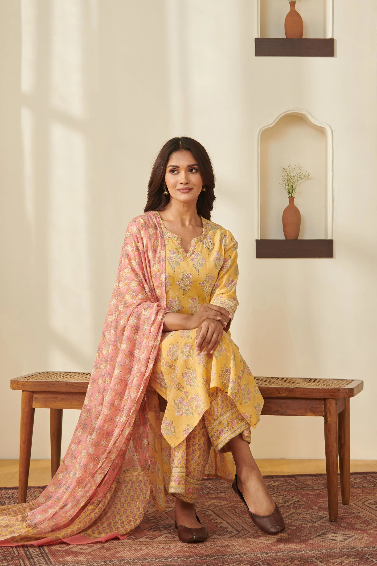 Surplus: Gulraiz Suhana Sanganeri Kurta - Image 6