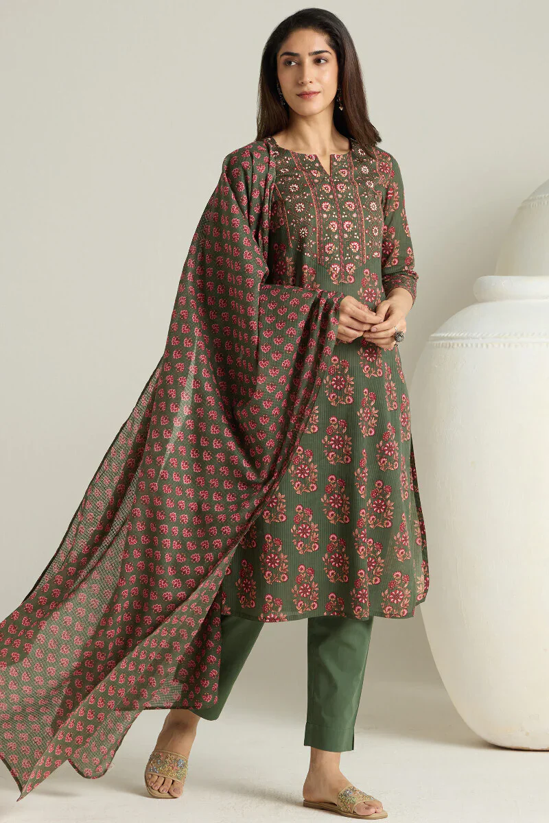 Surplus: Gulraiz Sunaina Sanganeri Kurta - Image 3