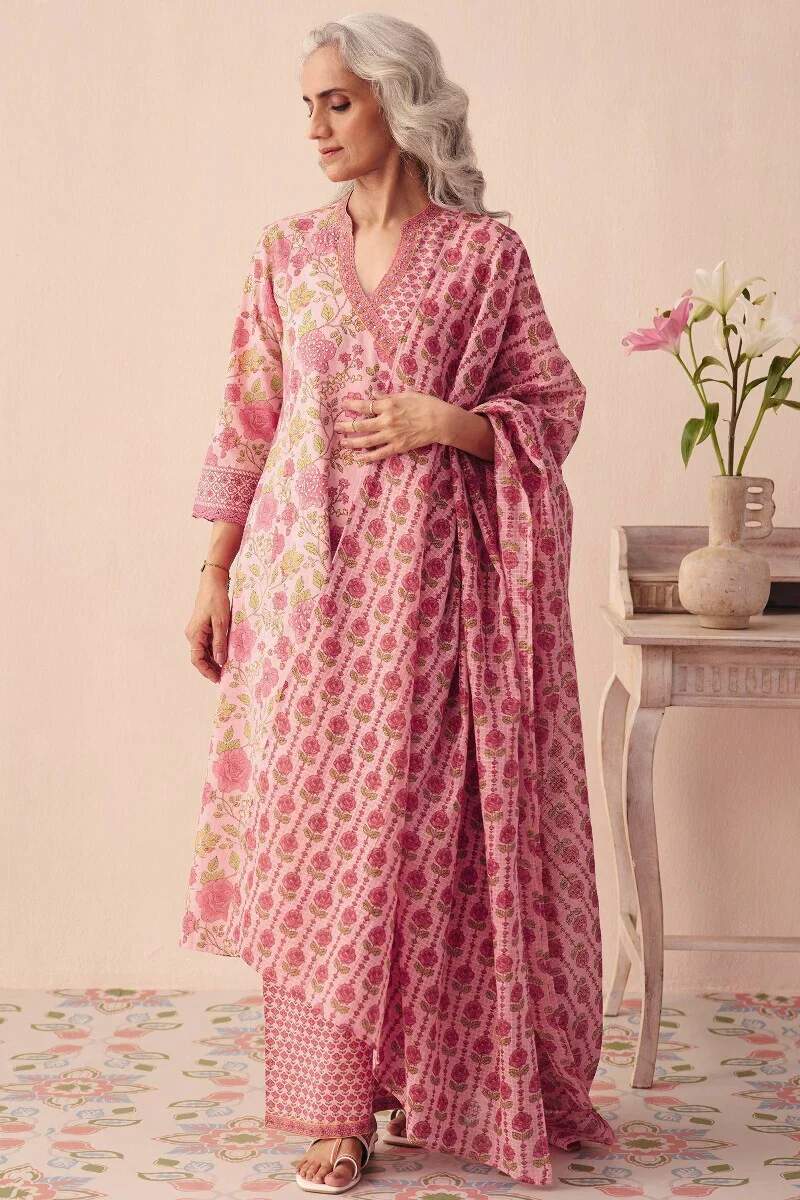 Gulraiz Sureena Sanganeri Kurta - Image 4