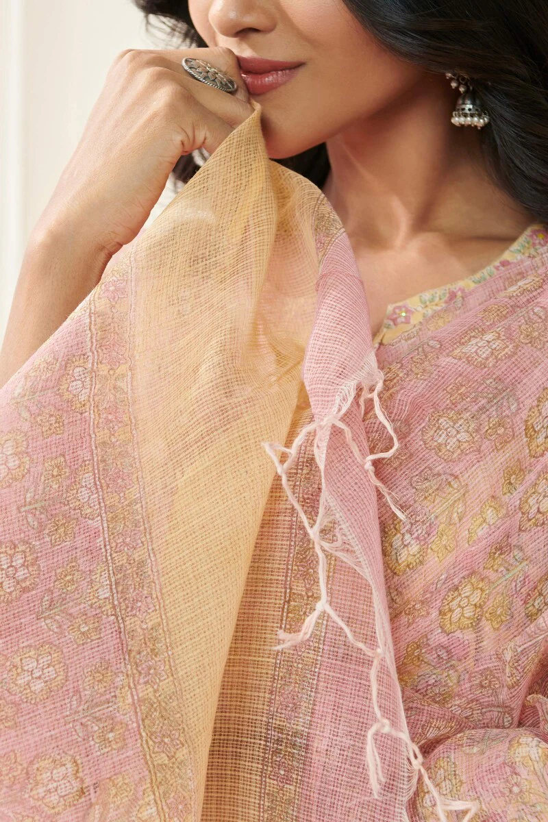 Gulshan Bagh Fahima Sanganeri Kota Dupatta - Image 4