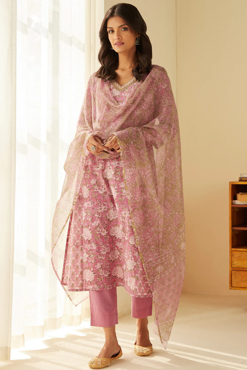 Gulshan Bagh Gauhar Sanganeri Dupatta - Image 3