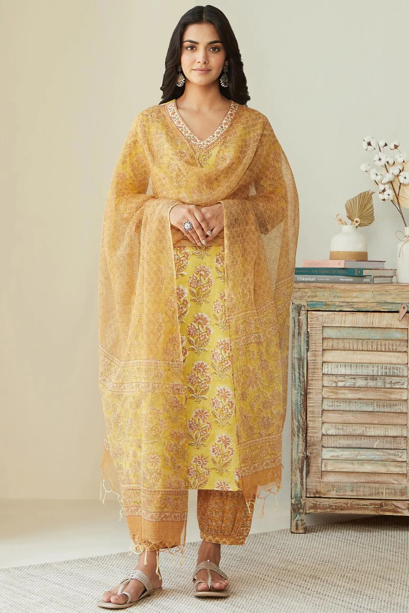 Gulshan Bagh Jiya Sanganeri Izhaar Pants - Image 3