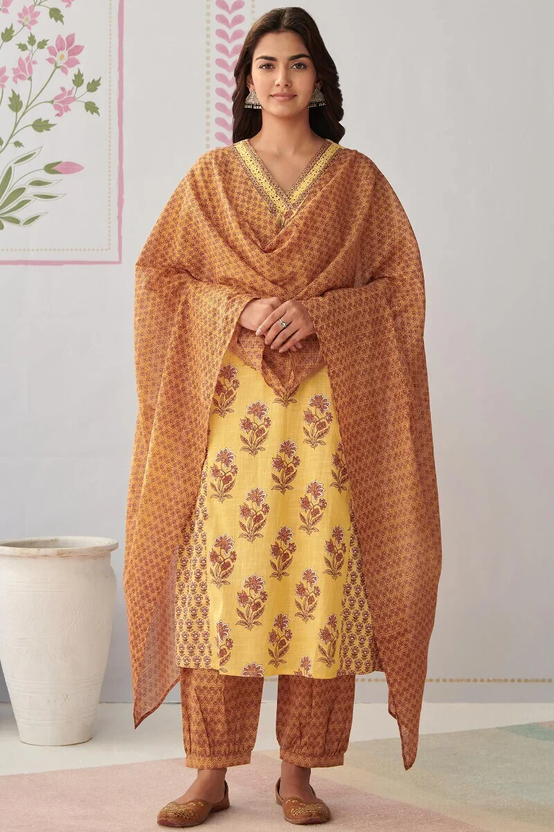 Gulshan Bagh Jiya Sanganeri Izhaar Pants - Image 3