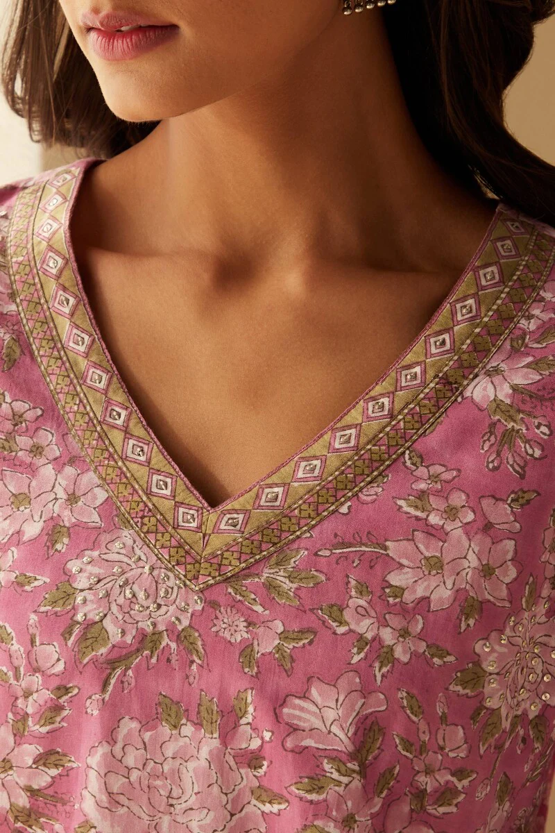 Gulshan Bagh Maya Sanganeri Kurta - Image 5