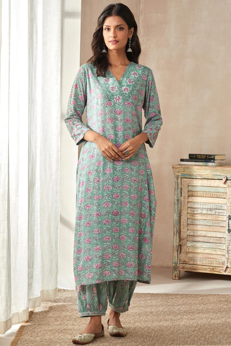 Gulshan Bagh Nadiya Sanganeri Kurta - Image 2
