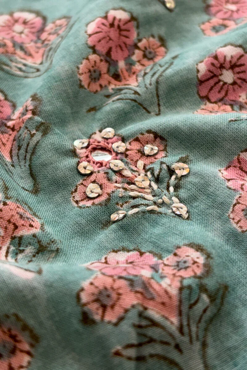 Surplus: Gulshan Bagh Nahida Sanganeri Kurta - Image 2