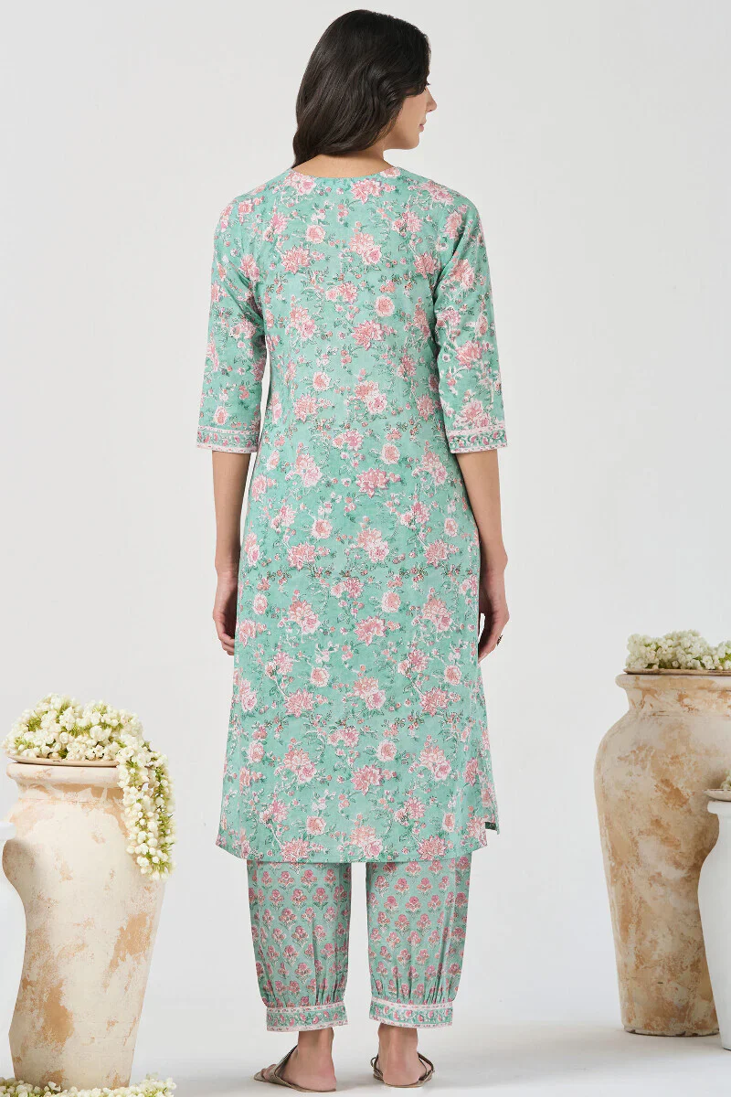 Surplus: Gulshan Bagh Nahida Sanganeri Kurta - Image 7