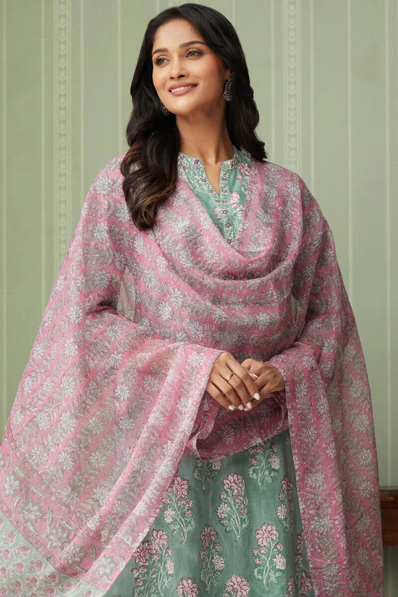 Gulshan Bagh Parisa Sanganeri Kurta - Image 7