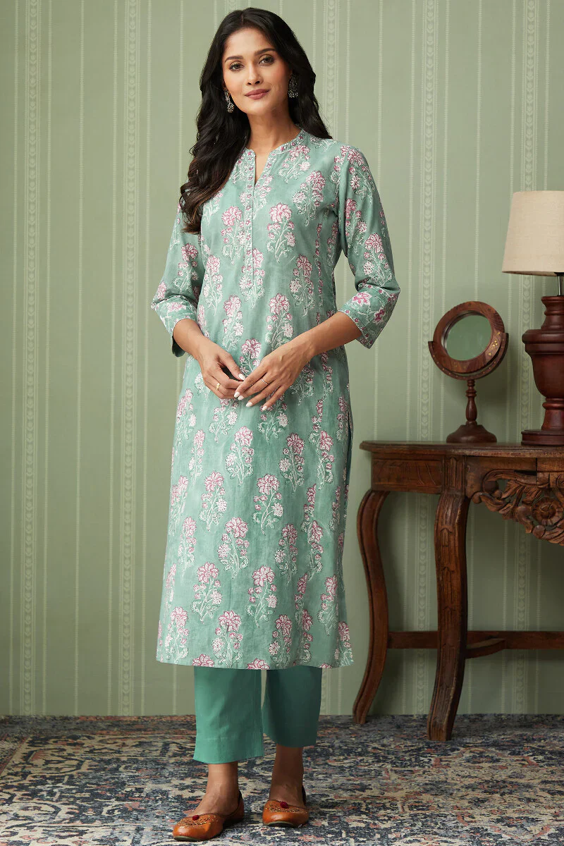 Gulshan Bagh Parisa Sanganeri Kurta - Image 2